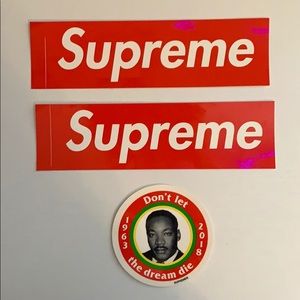 X3 MLK supreme stickers